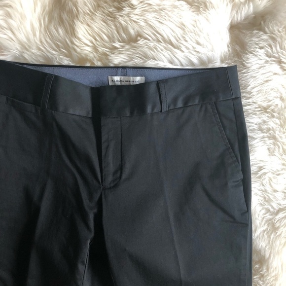 Banana Republic Black Sateen Crop Cotton Pants 2 - Picture 4 of 8